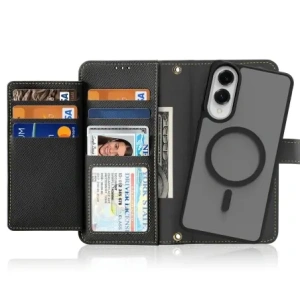 Etui z klapką Dux Ducis Lawa MagSafe do Samsung Galaxy S25 Edge czarne