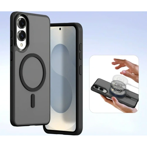 Etui z klapką Dux Ducis Lawa MagSafe do Samsung Galaxy S25 Edge czarne