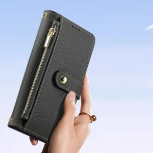 Etui z klapką Dux Ducis Lawa MagSafe do Samsung Galaxy S25 Edge czarne