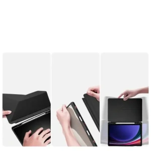 Etui Dux Ducis Magi z uchwytem na rysik do Samsung Galaxy Tab S10 FE / S9 / S9 FE czarne