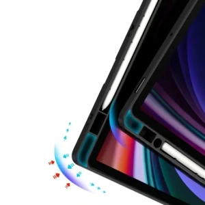 Etui Dux Ducis Magi z uchwytem na rysik do Samsung Galaxy Tab S10 FE / S9 / S9 FE czarne