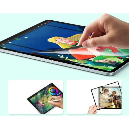 Matowa folia ochronna Dux Ducis Naad Paperlike do Apple iPad Air 13" 2024 / 13" 2025 z czarną ramką