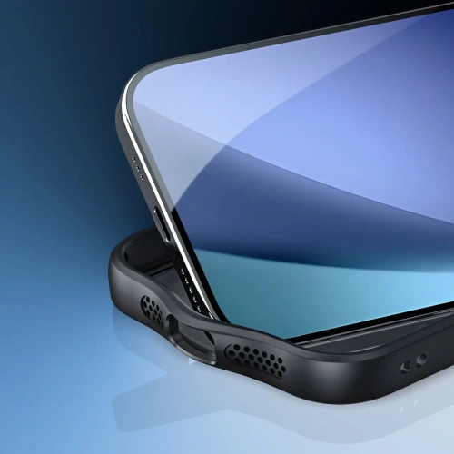 Etui Dux Ducis Aimo Mag z pierścieniem magnetycznym do Apple iPhone 17 czarne