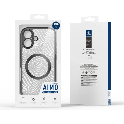 Etui Dux Ducis Aimo Mag z pierścieniem magnetycznym do Apple iPhone 17 czarne