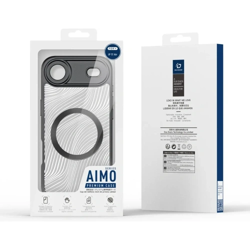 Etui Dux Ducis Aimo Mag z pierścieniem magnetycznym do Apple iPhone Air czarne