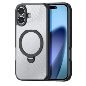 Etui Dux Ducis Aimo Mag z pierścieniem magnetycznym i podstawką do Apple iPhone 17 czarne