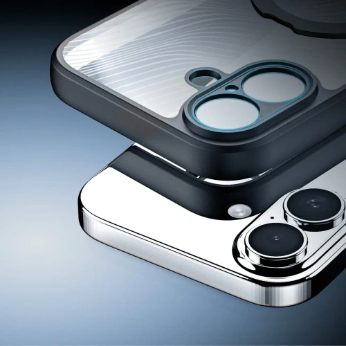 Etui Dux Ducis Aimo Mag z pierścieniem magnetycznym i podstawką do Apple iPhone 17 czarne