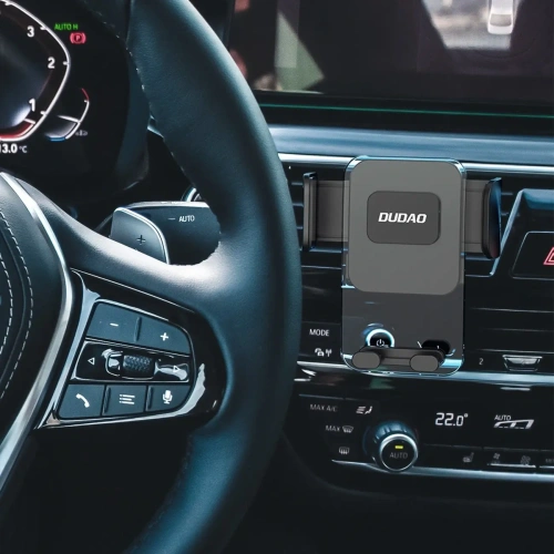 Uchwyt samochodowy do kratki Dudao F8 Max grawitacyjny czarny