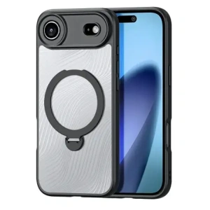 Etui Dux Ducis Aimo Mag z pierścieniem magnetycznym i podstawką do Apple iPhone 17 Air czarne