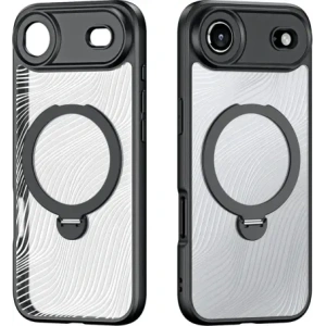 Etui Dux Ducis Aimo Mag z pierścieniem magnetycznym i podstawką do Apple iPhone 17 Air czarne