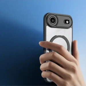 Etui Dux Ducis Aimo Mag z pierścieniem magnetycznym i podstawką do Apple iPhone 17 Air czarne