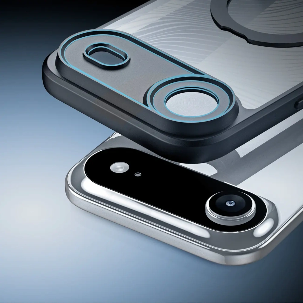 Etui Dux Ducis Aimo Mag z pierścieniem magnetycznym i podstawką do Apple iPhone Air czarne