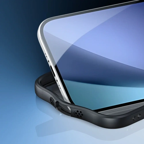 Etui Dux Ducis Aimo Mag z pierścieniem magnetycznym i podstawką do Apple iPhone Air czarne