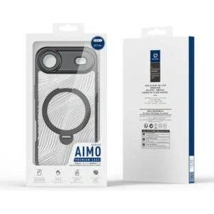 Etui Dux Ducis Aimo Mag z pierścieniem magnetycznym i podstawką do Apple iPhone 17 Air czarne