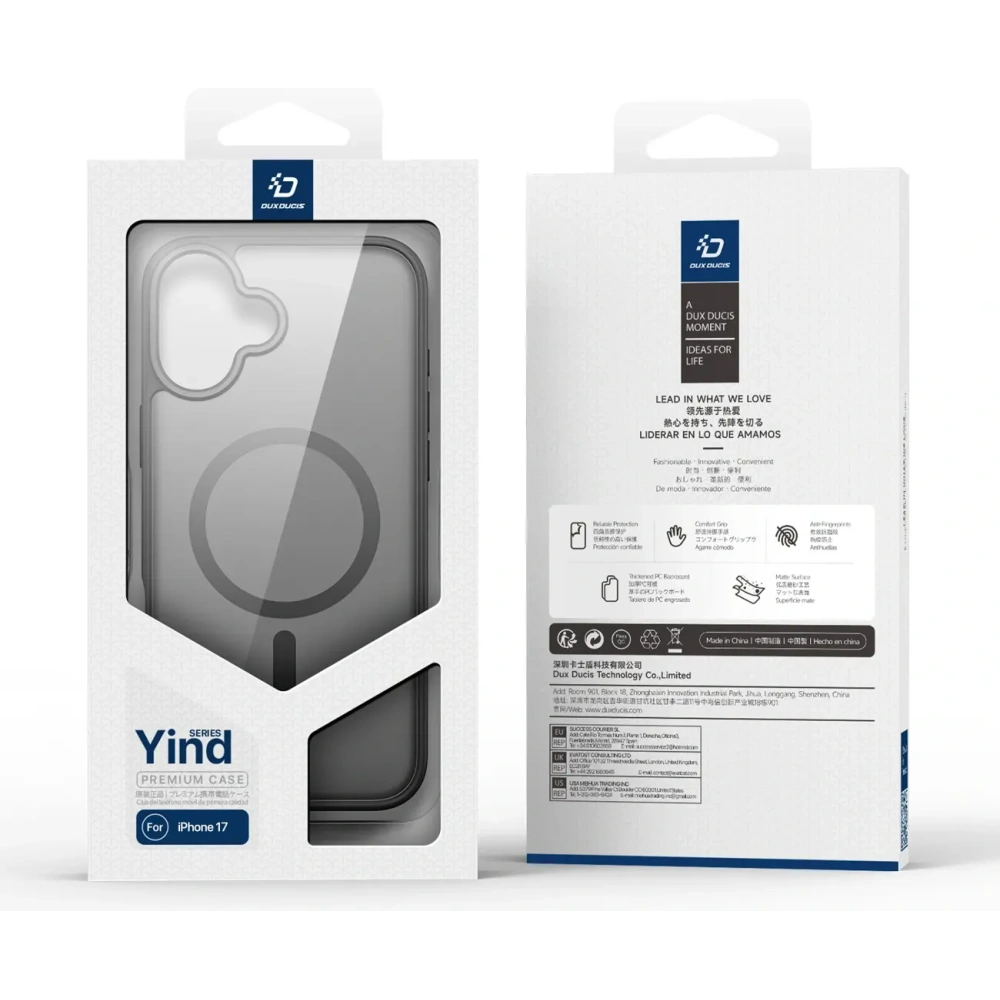 Etui Dux Ducis Yind MagSafe do Apple iPhone 17 czarne