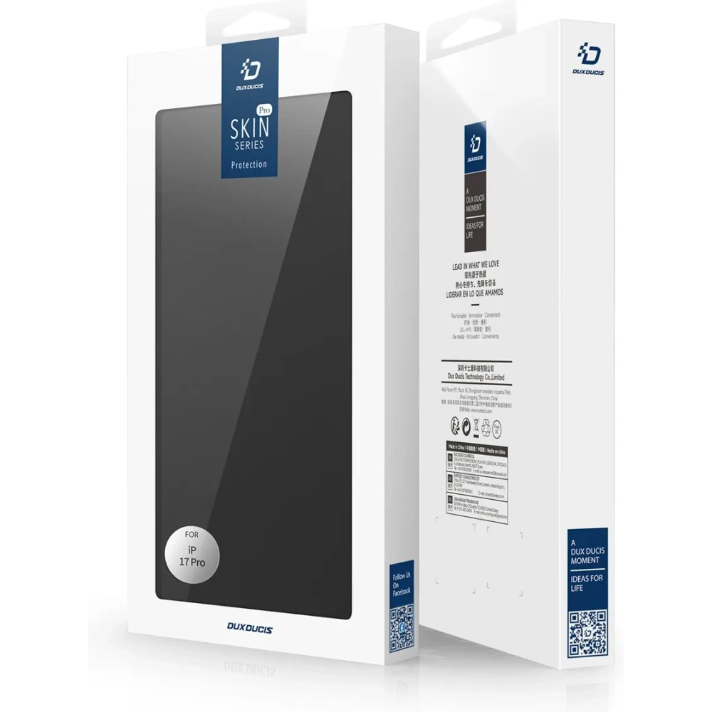 Etui z klapką Dux Ducis Skin Pro do Apple iPhone 17 Pro czarne