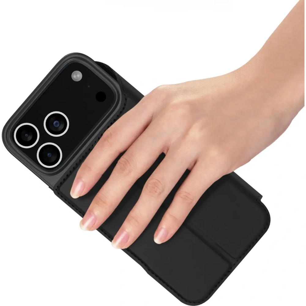 Etui z klapką Dux Ducis Skin Pro do Apple iPhone 17 Pro Max czarne