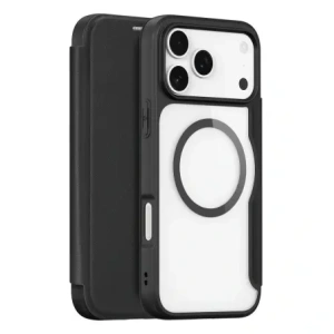 Etui z klapką Dux Ducis Skin X Pro MagSafe do Apple iPhone 17 Pro czarne