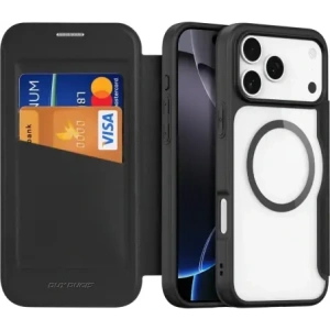 Etui z klapką Dux Ducis Skin X Pro MagSafe do Apple iPhone 17 Pro czarne