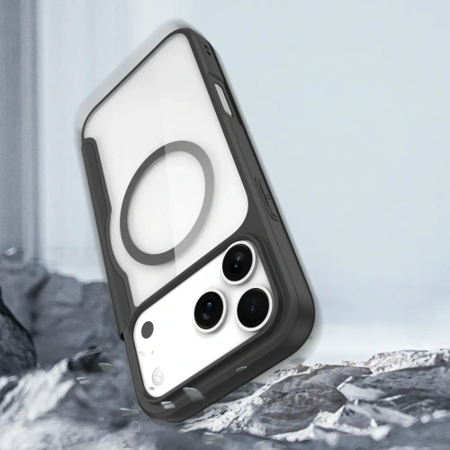 Etui z klapką Dux Ducis Skin X Pro MagSafe do Apple iPhone 17 Pro czarne