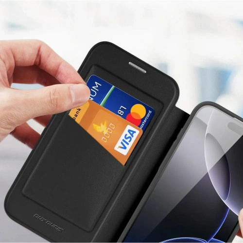 Etui z klapką Dux Ducis Skin X Pro MagSafe do Apple iPhone 17 Pro Max czarne