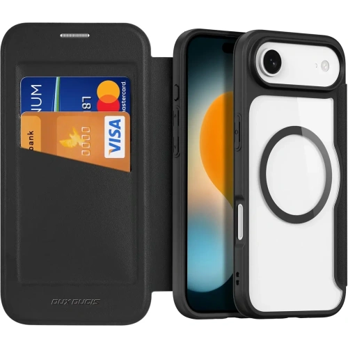 Etui z klapką Dux Ducis Skin X Pro MagSafe do Apple iPhone Air czarne