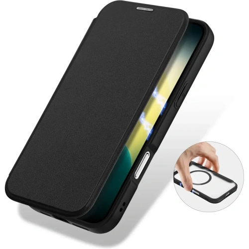 Etui z klapką Dux Ducis Skin X Pro MagSafe do Apple iPhone Air czarne