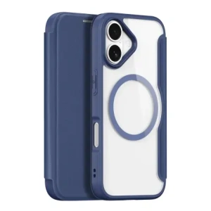 Etui z klapką Dux Ducis Skin X Pro MagSafe do Apple iPhone 17 niebieskie
