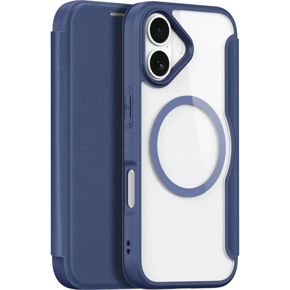 Etui z klapką Dux Ducis Skin X Pro MagSafe do Apple iPhone 17 niebieskie