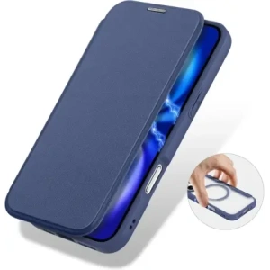 Etui z klapką Dux Ducis Skin X Pro MagSafe do Apple iPhone 17 niebieskie