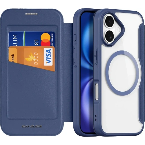 Etui z klapką Dux Ducis Skin X Pro MagSafe do Apple iPhone Air niebieskie