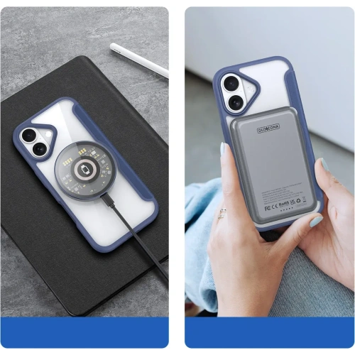 Etui z klapką Dux Ducis Skin X Pro MagSafe do Apple iPhone Air niebieskie