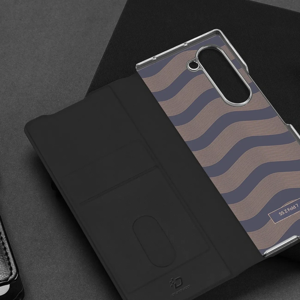 Etui z klapką Dux Ducis Brill do Samsung Galaxy Z Fold7 czarne