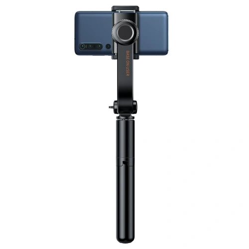 Gimbal jednoosiowy / selfie stick / statyw Baseus Lovely z funkcją tripoda, Bluetooth (czarny)