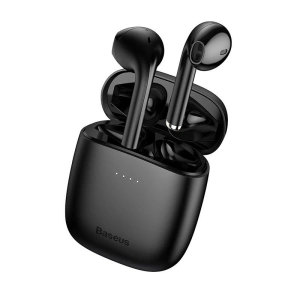 Bezprzewodowe słuchawki Baseus Encok W04 TWS, Bluetooth 5.0 (czarne)