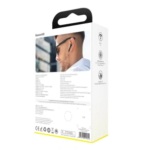 Bezprzewodowe słuchawki Baseus Encok W04 TWS, Bluetooth 5.0 (czarne)