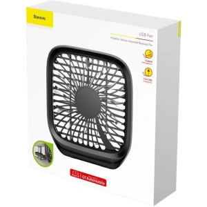 Wholesale Baseus Foldable Vehicle-mounted Backseat Fan Black - BSU1562BLK - {ean13} - Hurt