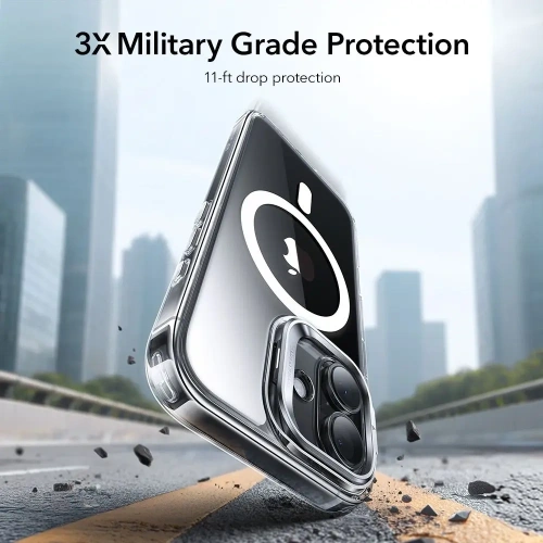 Etui ESR Classic Hybrid Kickstand MagSafe do Apple iPhone 17 Clear