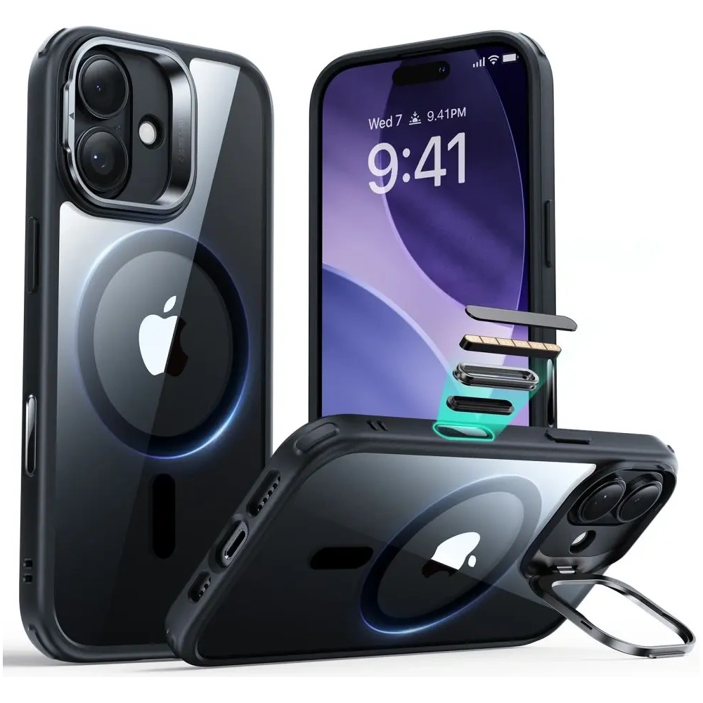 Etui ESR Classic Hybrid Kickstand MagSafe do Apple iPhone 17 Clear/black