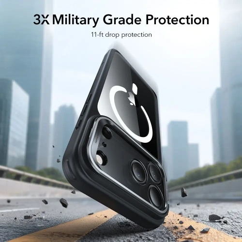 Etui ESR Classic Hybrid Kickstand MagSafe do Apple iPhone 17 Pro Clear/black