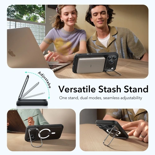 Etui ESR Classic Hybrid Kickstand MagSafe do Apple iPhone 17 Pro Clear/black