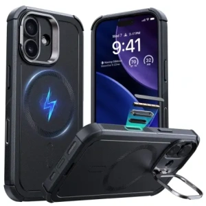 Etui ESR Cyber Kickstand MagSafe do Apple iPhone 17 Black
