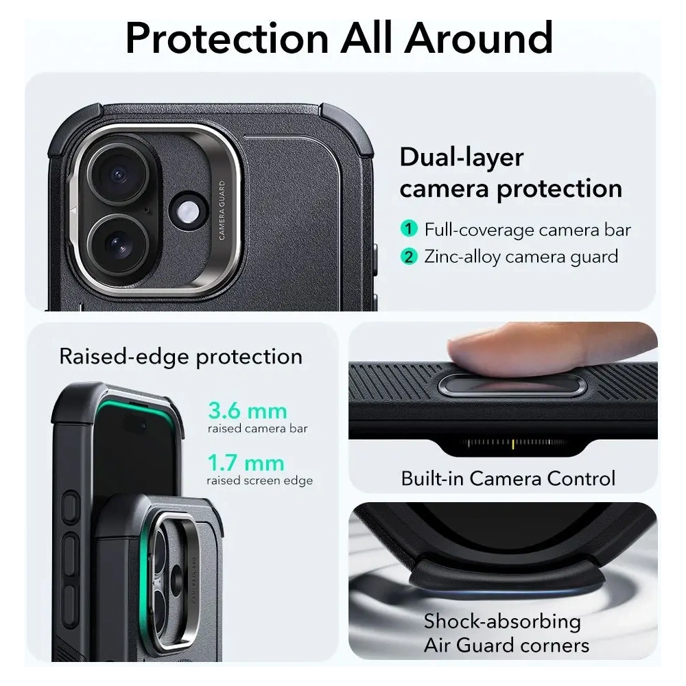Etui ESR Cyber Kickstand MagSafe do Apple iPhone 17 Black