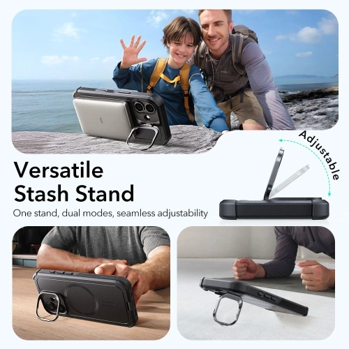 Etui ESR Cyber Kickstand MagSafe do Apple iPhone 17 Black