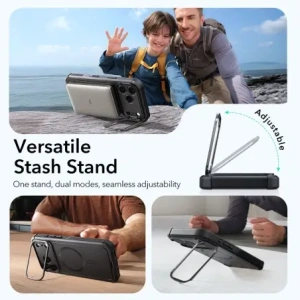 Etui ESR Cyber Kickstand MagSafe do Apple iPhone 17 Pro Max Black