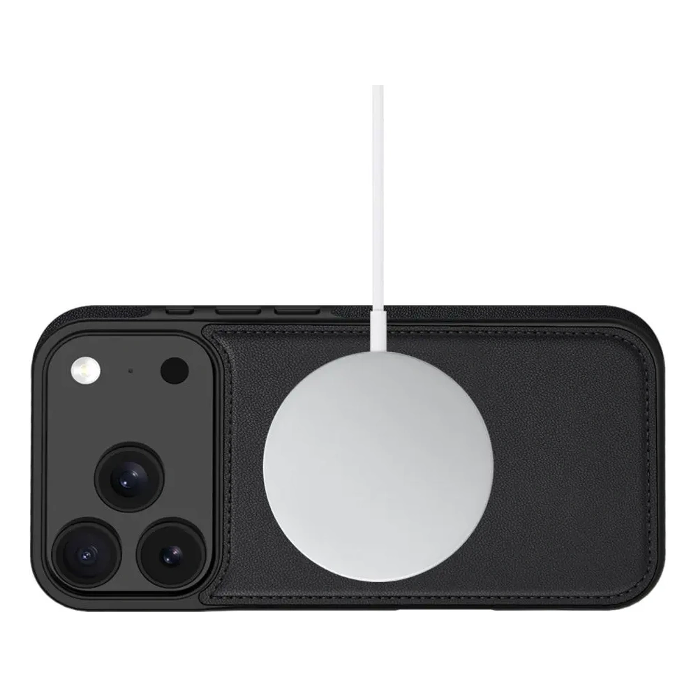 Etui z klapką Tech-protect Wallet MagSafe do Apple iPhone 17 Pro Max Matte Black