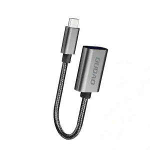 Adapter Dudao L15T OTG przejściówka USB-C / USB-A szary