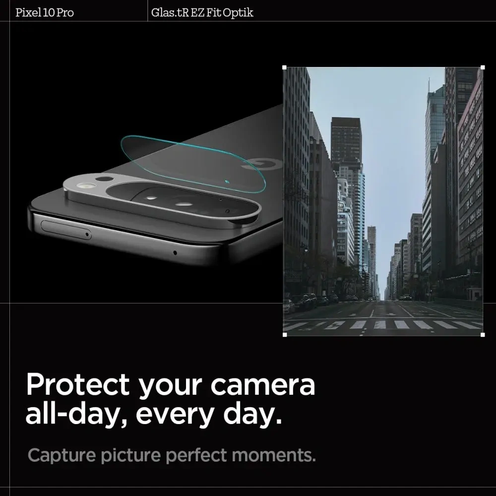 Osłona aparatu Spigen Optik Glas.tr Camera Protector do Google Pixel 10 Pro Crystal Clear [2 PACK]