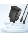 Ładowarka sieciowa Dudao A29 65W GaN 2xUSB-C, USB-A czarna