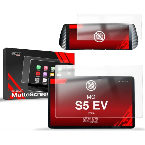 Folia matowa GrizzGlass CarDisplay Protection do MG S5 EV 12,8" (2025) [2w1]